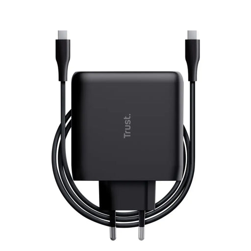 Wall Charger + USB-C Cable Trust 24818 Black - Електроника Телефони и таблети<<<Компютри| Електроника<<<BigBuy&&&Power