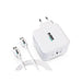 Wall Charger + USB C Cable Urban Factory GSC10UF White - Електроника Телефони и таблети<<<Компютри|