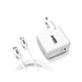 Wall Charger + USB C Cable Urban Factory GSC65UF White - Електроника Телефони и таблети<<<Компютри|