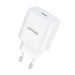 Wall charger VFAN E04 USB-C 20W QC 3.0 + Lightning cable (white) - mains chargers<<<Chargers<<<GSM