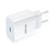 Wall charger VFAN E04 USB-C 20W QC 3.0 + Lightning cable (white) - mains chargers<<<Chargers<<<GSM
