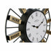 Wall Clock DKD Home Decor 40 x 6,4 x 40 cm Crystal Silver Golden Iron (2 Units) - Декорация и Осветление<<<Дом