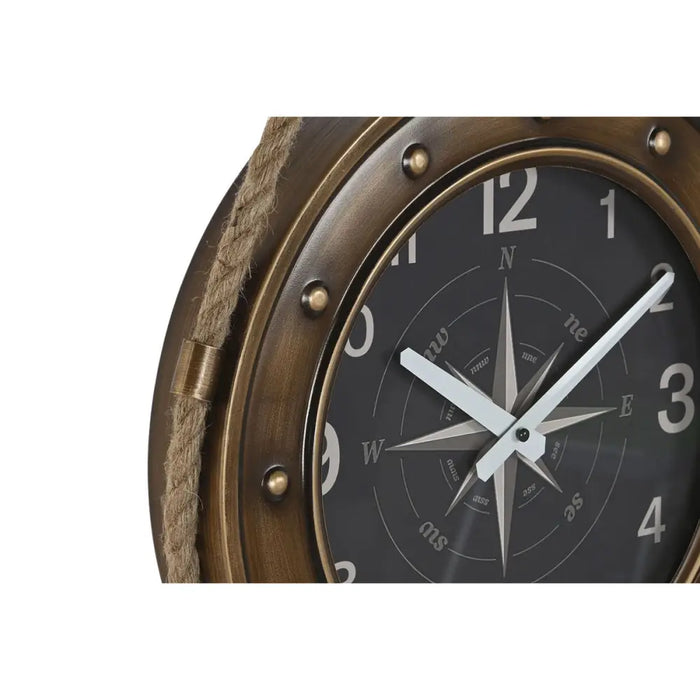 Wall Clock DKD Home Decor 43 x 8 x 71 cm Crystal Black Golden Iron (2 Units) - Декорация и Осветление<<<Дом