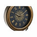 Wall Clock DKD Home Decor Black Golden Crystal Iron Pendulum 27 x 7,5 x 57,5 cm (2 Units) - Стенни часовници и