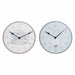 Wall Clock DKD Home Decor Blue Pink Wood Metal Plastic MDF Wood Children’s Bird 24 x 3 x 24 cm (2 Units) - Декорация и