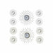 Wall Clock DKD Home Decor Champagne Silver polypropylene Mirror 50 x 4 x 50 cm 5 Pieces (2 Units) - Декорация и