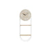 Wall Clock DKD Home Decor Natural Metal MDF White (25,5 x 11,5 x 71 cm) - Декорация и Осветление<<<Дом