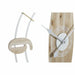 Wall Clock DKD Home Decor White Natural Iron MDF Wood 61 x 4,5 x 66 cm (2 Units) - Декорация и Осветление<<<Дом