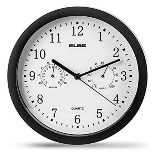Wall Clock ELBE RP-1005-N White/Black - Декорация и Осветление<<<Дом Градина<<<BigBuy&&&Стенни часовници и