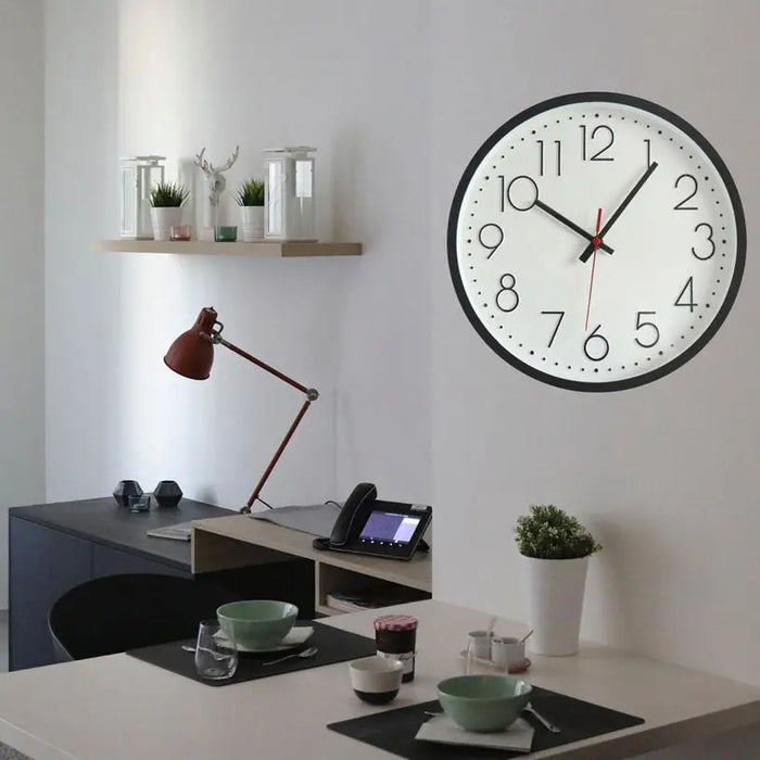 WALL CLOCK F30 CM. BLACK/WHITE - Часовници<<<Декорации<<<Мебели и интериор<<<Praktiker