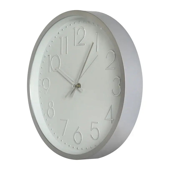WALL CLOCK F30 CM. SILVER BRIST - Часовници<<<Декорации<<<Мебели и интериор<<<Praktiker