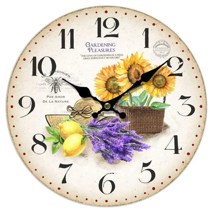 WALL CLOCK FLORAL F34 CM. MIX - Часовници<<<Декорации<<<Мебели и интериор<<<Praktiker