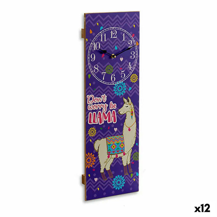Wall Clock Gift Decor Llama 2,5 x 60 x 20 cm (12 Units) - Декорация и Осветление<<<Дом Градина<<<BigBuy&&&Стенни