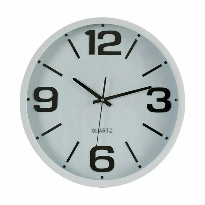 Wall Clock Gift Decor White Black Crystal Plastic 40 x 40 x 5 cm 40 x 5 x 40 cm (6 Units) - Декорация и