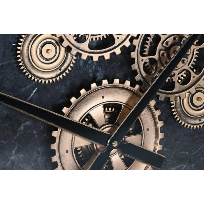Wall Clock Home ESPRIT Black Golden Metal Crystal 108 X 8,5 X 108 cm - Декорация и Осветление<<<Дом