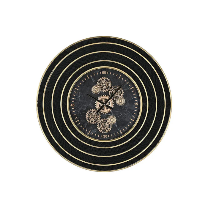 Wall Clock Home ESPRIT Black Golden Metal Crystal 108 X 8,5 X 108 cm - Декорация и Осветление<<<Дом