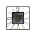 Wall Clock Home ESPRIT Black Golden Metal Crystal 80 x 8 x 80 cm - Декорация и Осветление<<<Дом