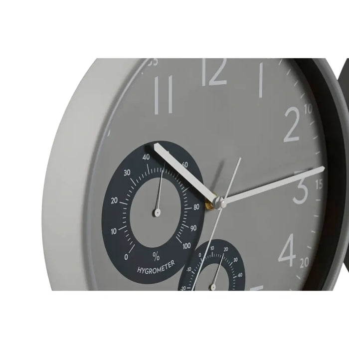 Wall Clock Home ESPRIT Black Grey PVC 30 x 4,7 x 30 cm (2 Units) - Декорация и Осветление<<<Дом
