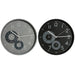 Wall Clock Home ESPRIT Black Grey PVC 30 x 4,7 x 30 cm (2 Units) - Декорация и Осветление<<<Дом