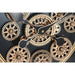 Wall Clock Home ESPRIT Black Natural Crystal Pine Loft 63,5 X 8 X 63,5 CM - Декорация и Осветление<<<Дом