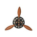 Wall Clock Home ESPRIT Brown Black Metal Helices Vintage 118 x 24 x 134 cm - Декорация и Осветление<<<Дом