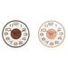 Wall Clock Home ESPRIT Brown Natural PVC Wood 30 x 4,7 x 30 cm (2 Units) - Декорация и Осветление<<<Дом