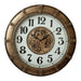 Wall Clock Home ESPRIT Golden Crystal Iron Loft 80 x 9,5 x 80 cm - Декорация и Осветление<<<Дом