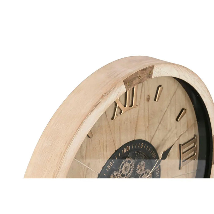 Wall Clock Home ESPRIT Golden Natural Crystal Cottage 63,5 X 8 X 63,5 CM - Декорация и Осветление<<<Дом