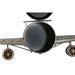Wall Clock Home ESPRIT Golden Silver Metal Aeroplane Vintage 143 x 20 x 46 cm - Декорация и Осветление<<<Дом