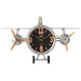 Wall Clock Home ESPRIT Golden Silver Metal Aeroplane Vintage 87 x 17 x 52,5 cm - Декорация и Осветление<<<Дом