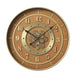 Wall Clock Home ESPRIT Orange Golden Crystal Iron Glam 59 X 8 X 59 CM - Декорация и Осветление<<<Дом