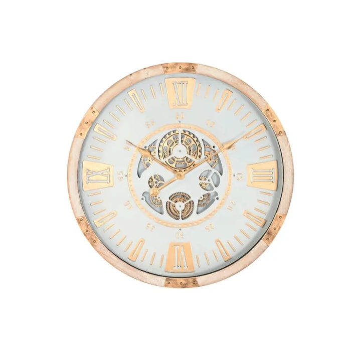 Wall Clock Home ESPRIT White Natural Crystal Urban 63 X 8 X 63 CM - Декорация и Осветление<<<Дом