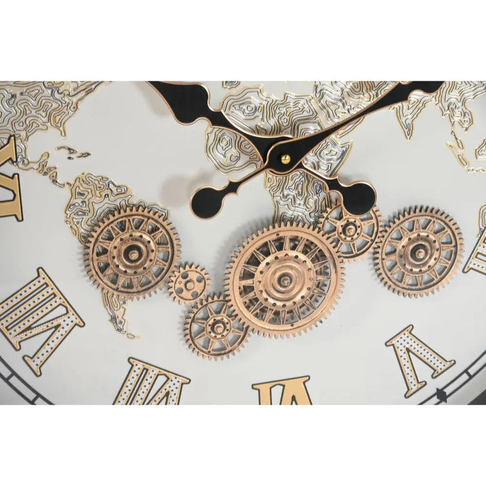 Wall Clock Home ESPRIT White Natural Crystal Vintage 63,5 X 8 X 63,5 CM - Декорация и Осветление<<<Дом
