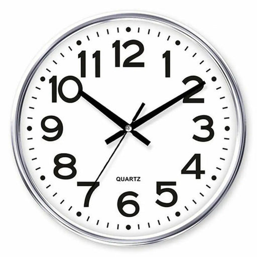 Wall Clock Timemark Silver 34 x 34 cm - Декорация и Осветление<<<Дом Градина<<<BigBuy&&&Стенни часовници и