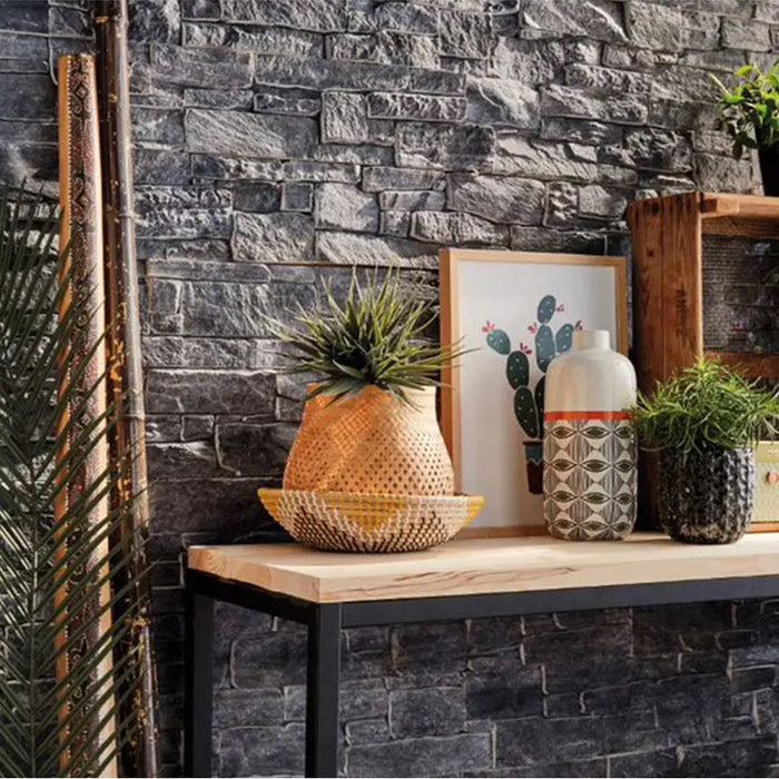 WALL COVERING MODULO RUGGED STONE GRAY - Стенни облицовки<<<Плочки и лайстни<<<Подови и стенни покрития<<<Praktiker