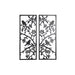 Wall Decoration DKD Home Decor (2 Pieces) Metal Birds Shabby Chic (35 x 1,3 x 91 cm) - Декорация и Осветление<<<Дом