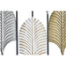Wall Decoration DKD Home Decor Black Metal Multicolour Modern Leaf of a plant (35 x 2 x 90 cm) - Декорация и