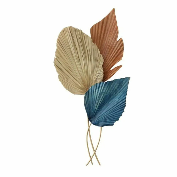 Wall Decoration DKD Home Decor Metal Multicolour Modern Leaf of a plant (49 x 12,7 x 103 cm) - Декорация и