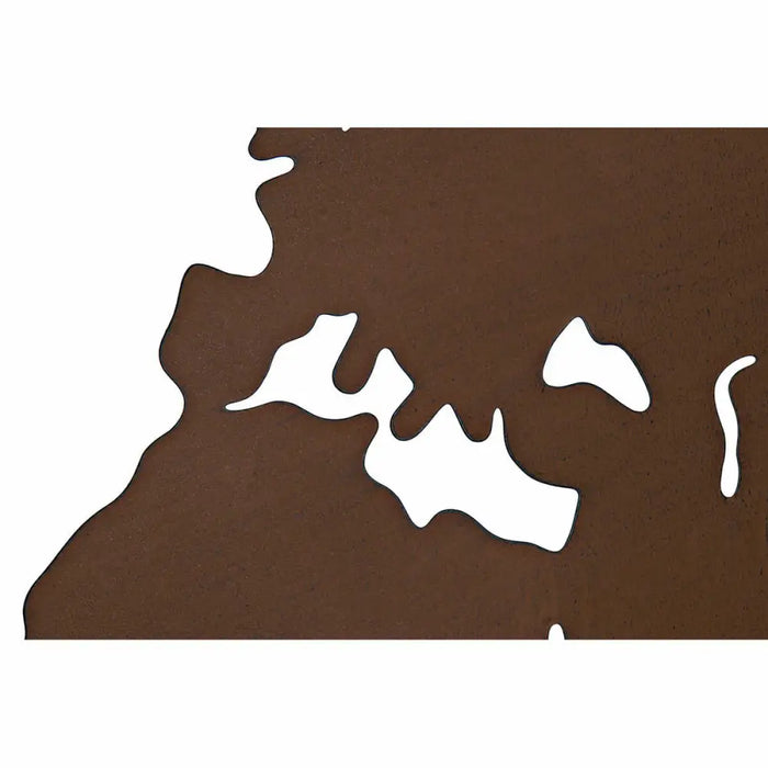 Wall Decoration DKD Home Decor Metal World Map (100 x 1 x 100 cm) (3 pcs) - Декорация и Осветление<<<Дом