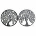 Wall Decoration DKD Home Decor Tree Metal (2 pcs) (40 x 1 x 40 cm) - Декорация и Осветление<<<Дом