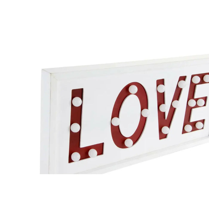 Wall Decoration DKD Home Decor White Red Urban 48 x 4 x 22 cm (2 Units) - Декорация и Осветление<<<Дом