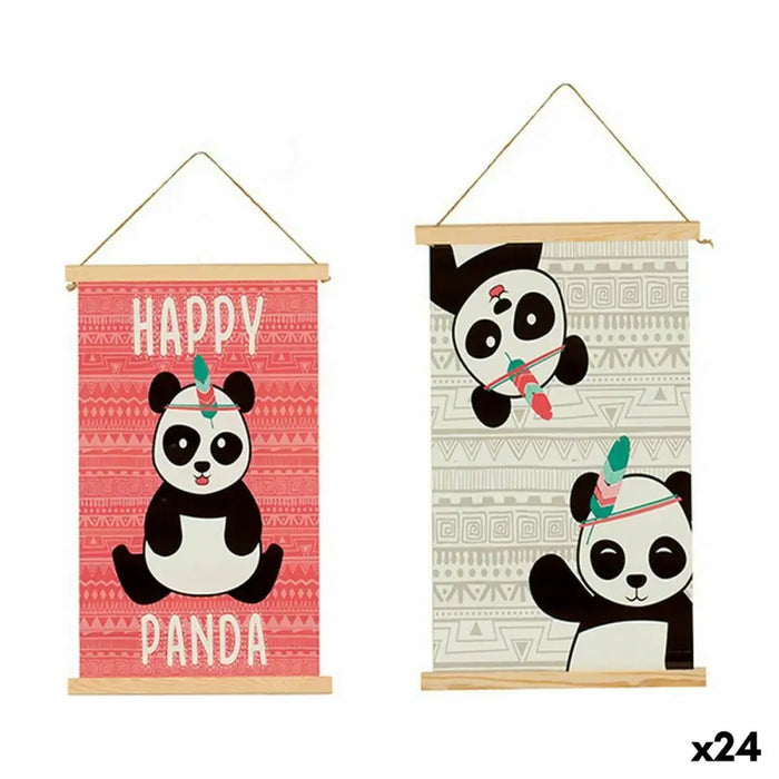 Wall Decoration Gift Decor Panda bear 1 x 54 x 33 cm (24 Units) - Декорация и Осветление<<<Дом