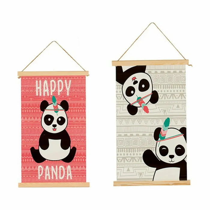 Wall Decoration Gift Decor Panda bear 1 x 54 x 33 cm (24 Units) - Декорация и Осветление<<<Дом