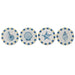 Wall Decoration Home ESPRIT Blue White Mediterranean 30 x 3 x 30 cm (4 Units) - Декорация и Осветление<<<Дом