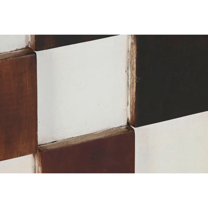 Wall Decoration Home ESPRIT White Black Natural Modern 90 x 4 x 90 cm - Декорация и Осветление<<<Дом
