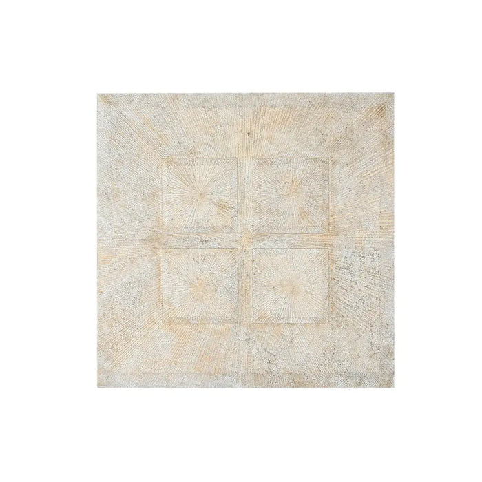 Wall Decoration Home ESPRIT White Golden Modern Stripped 120 x 3,5 x 120 cm - Декорация и Осветление<<<Дом