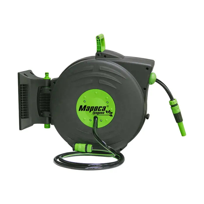 WALL HOSE REEL 25M AUTOMATIC WIRE MG4008 - Макари и колички<<<Напояване<<<Градина<<<Praktiker