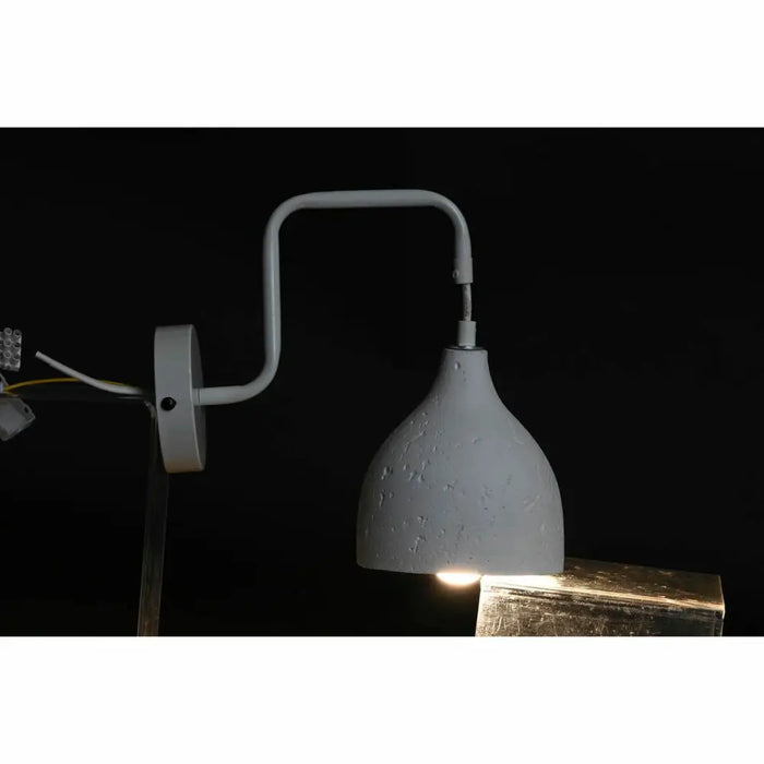 Wall Lamp DKD Home Decor 14 x 27 x 26 cm Metal Cement Dark grey 220 V 50 W Modern (2 Units) - Декорация и