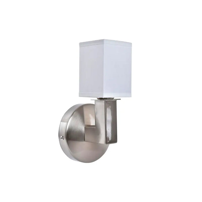 Wall Lamp DKD Home Decor Silver Metal Polyester White 220 V 40 W (12 x 10 x 22 cm) - Декорация и Осветление<<<Дом