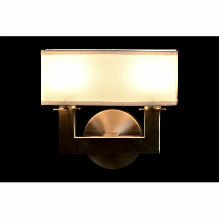 Wall Lamp DKD Home Decor Silver Metal Polyester White 220 V 40 W (25 x 14 x 24 cm) - Декорация и Осветление<<<Дом